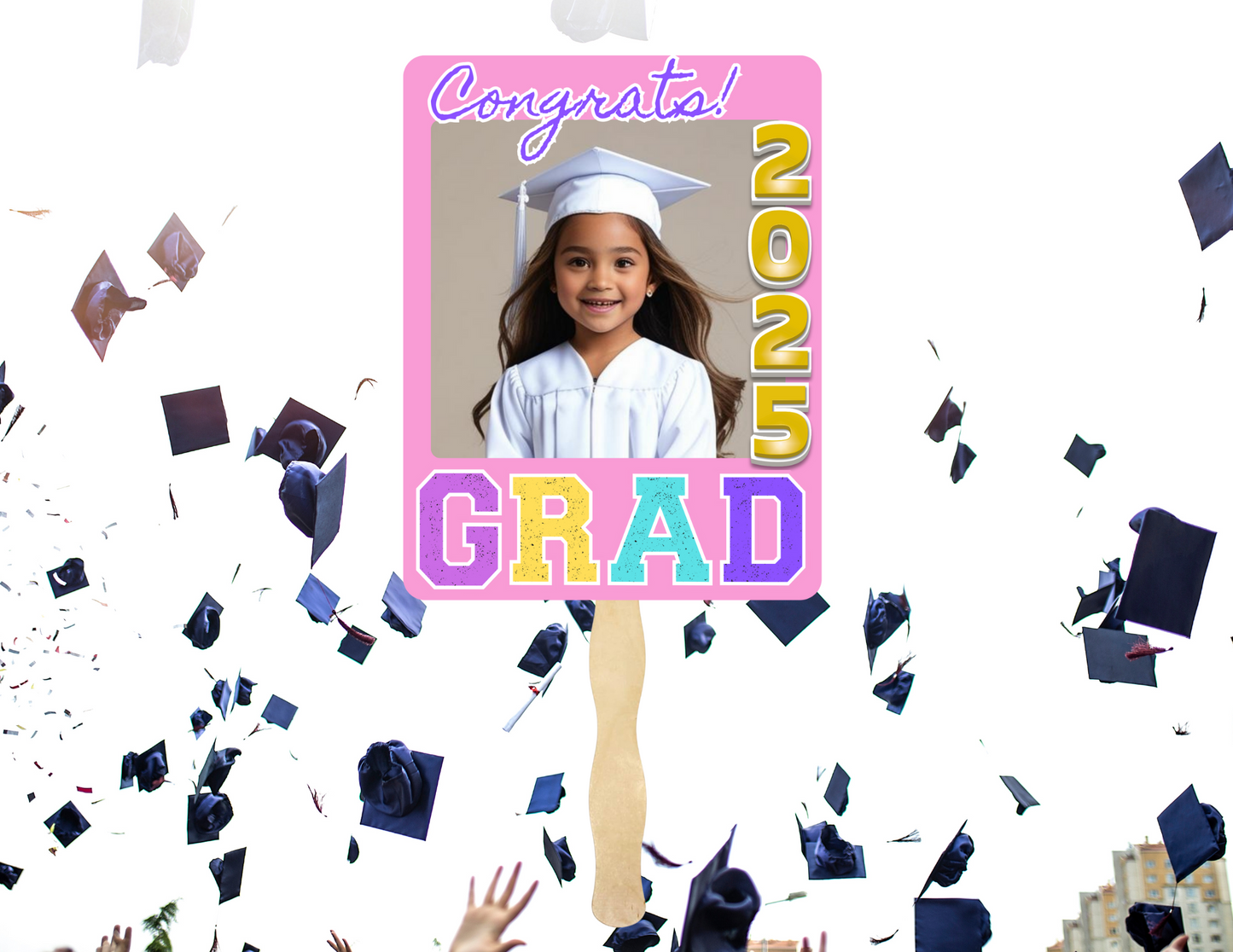 Custom Graduation Fans