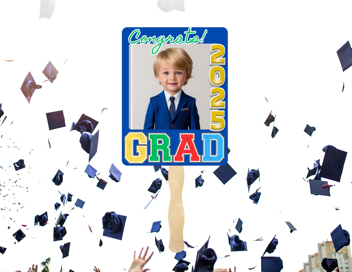 Custom Graduation Fans