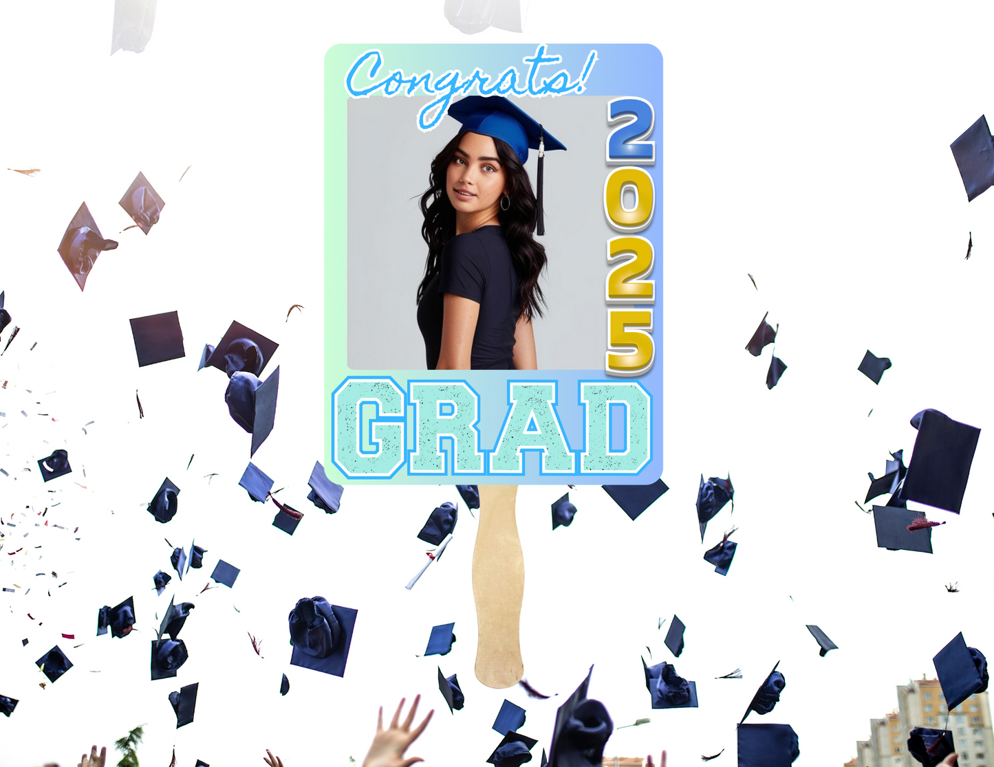 Custom Graduation Fans