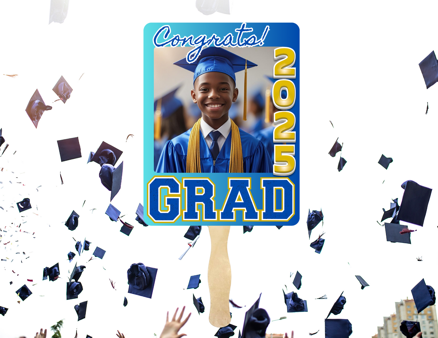 Custom Graduation Fans