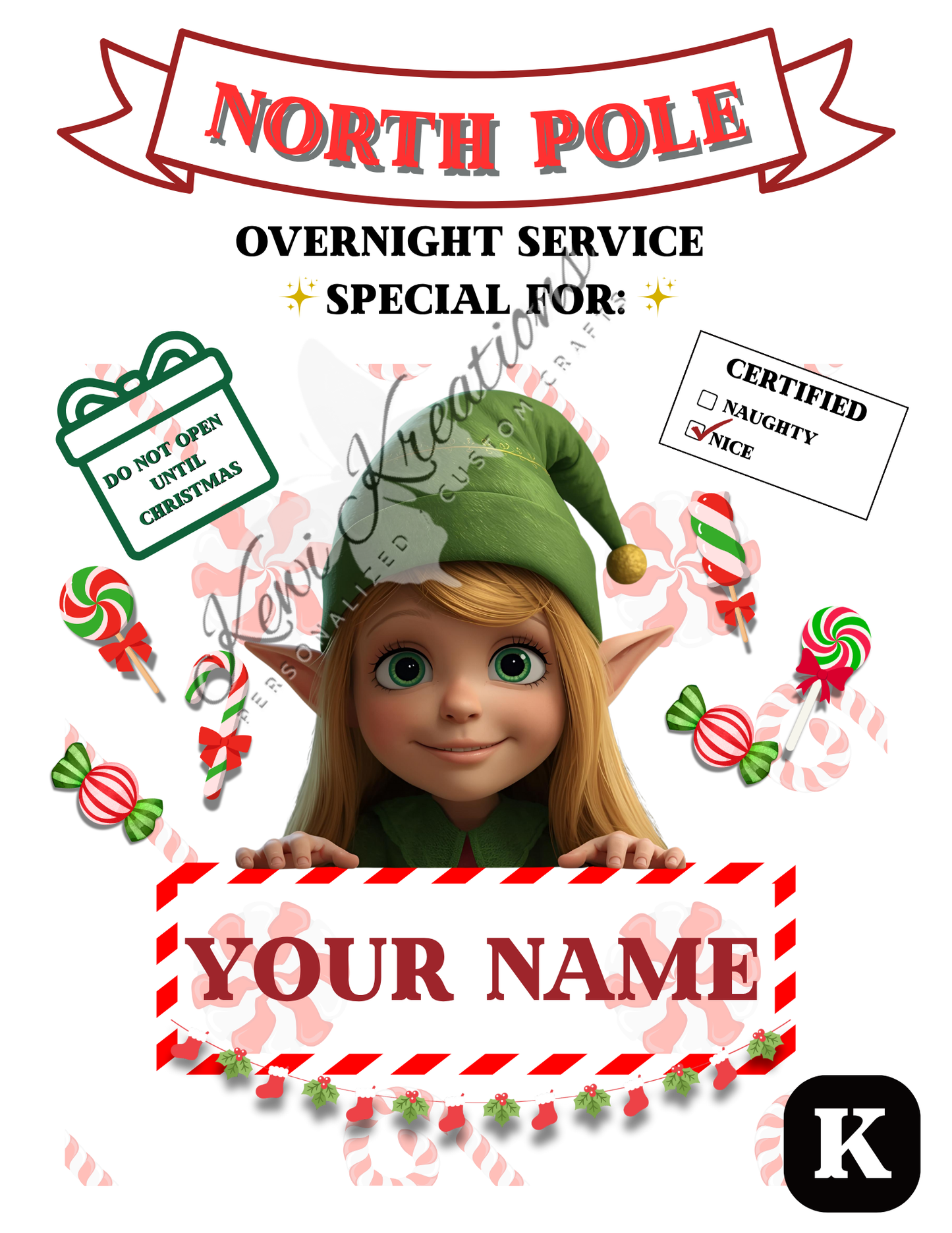 Personalized Christmas Sacks