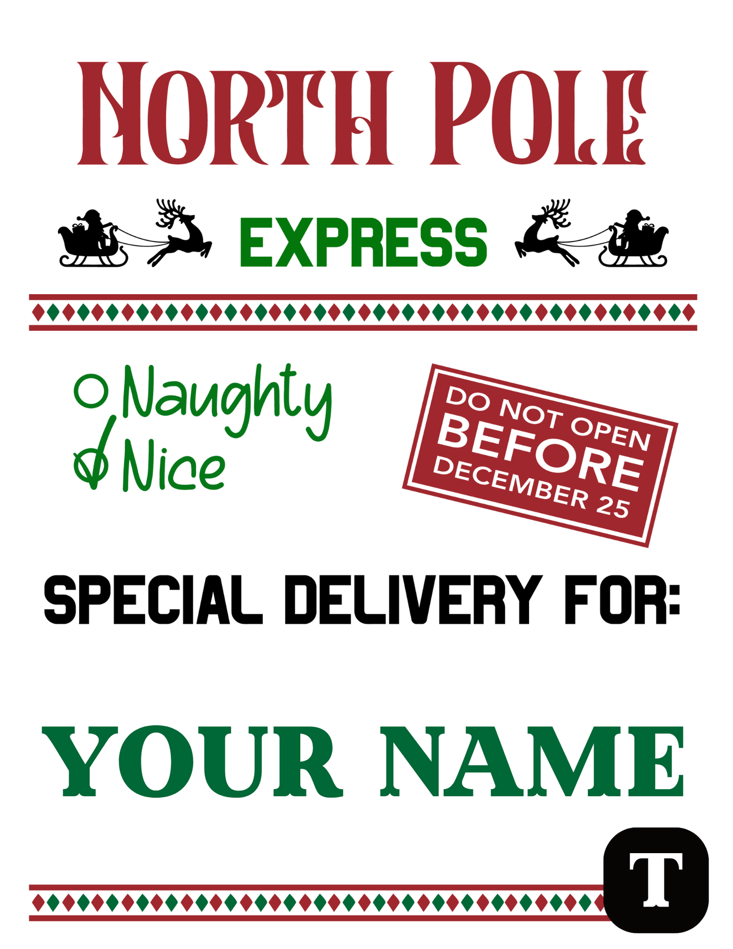 Personalized Christmas Sacks