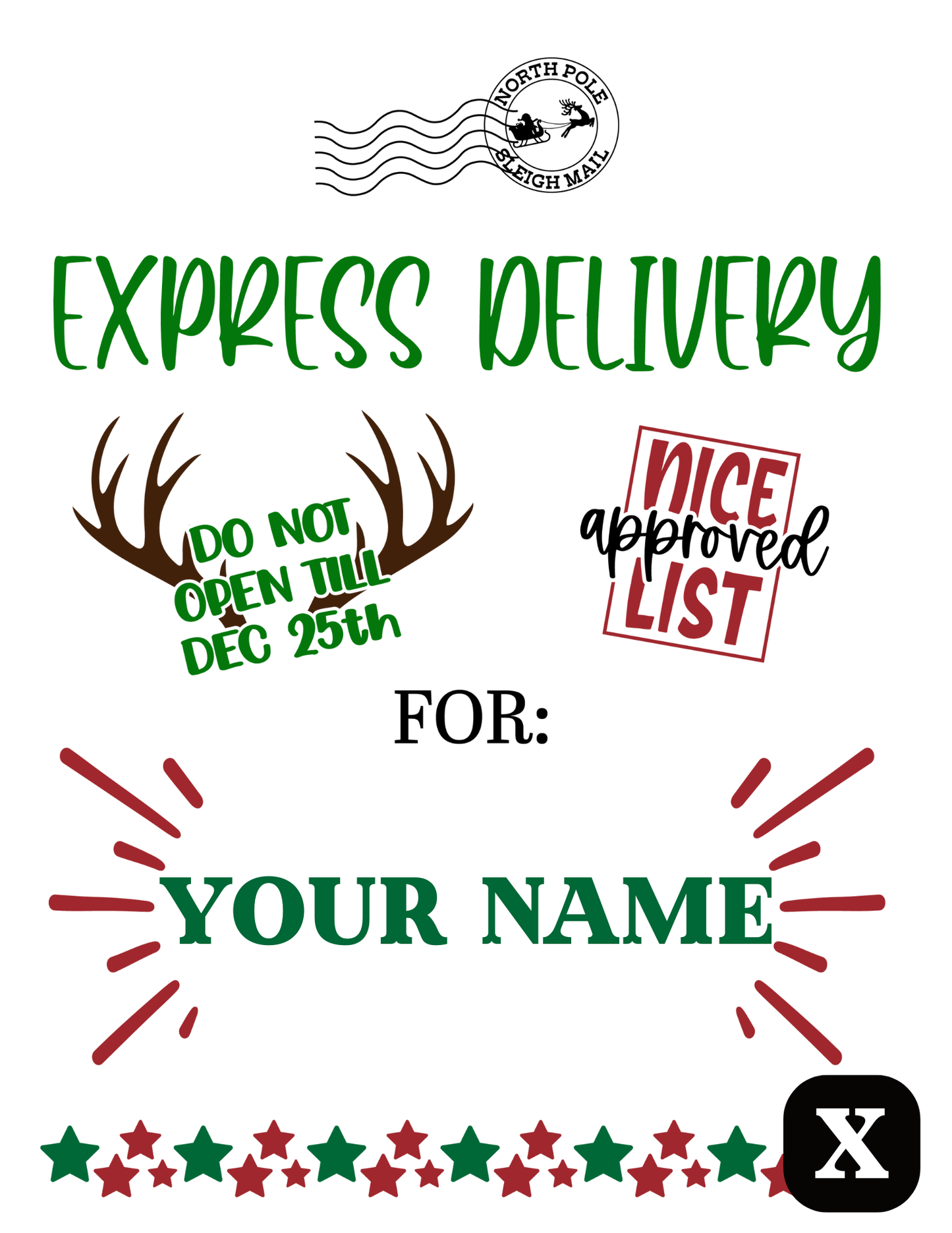 Personalized Christmas Sacks