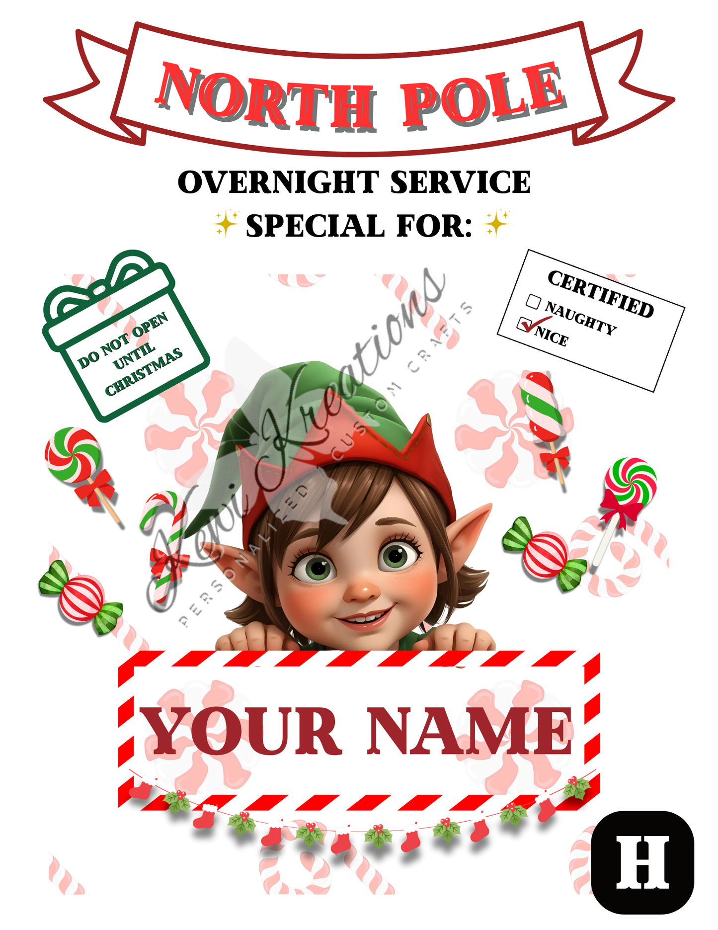 Personalized Christmas Sacks